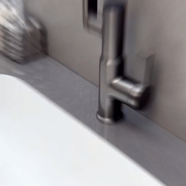 Wasserhahn Küche Chrom 360° Drehbar Standard Messing Höhenverstellbar-4