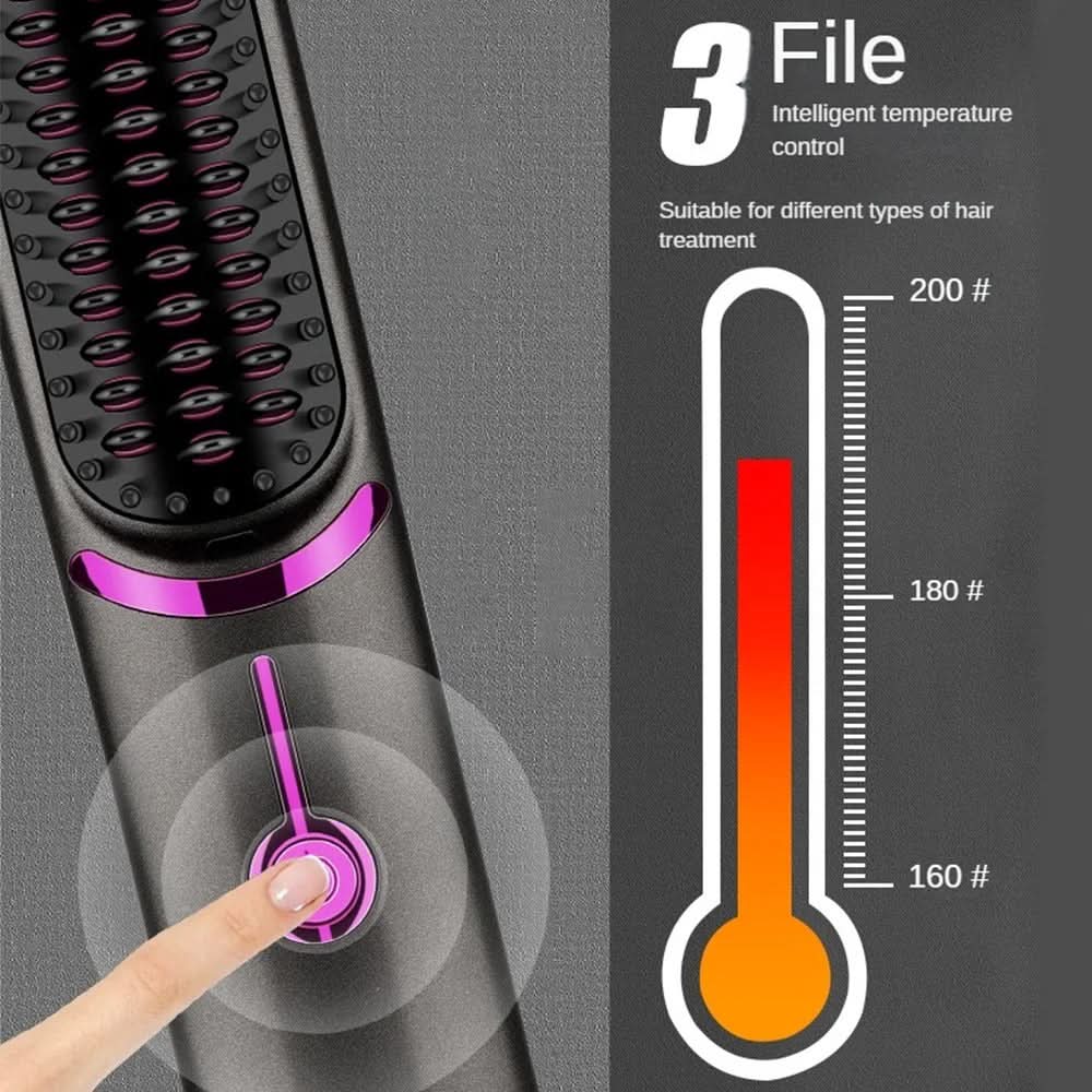 Tima Styler – Cordless straightening brush styler for smooth hair anywhere