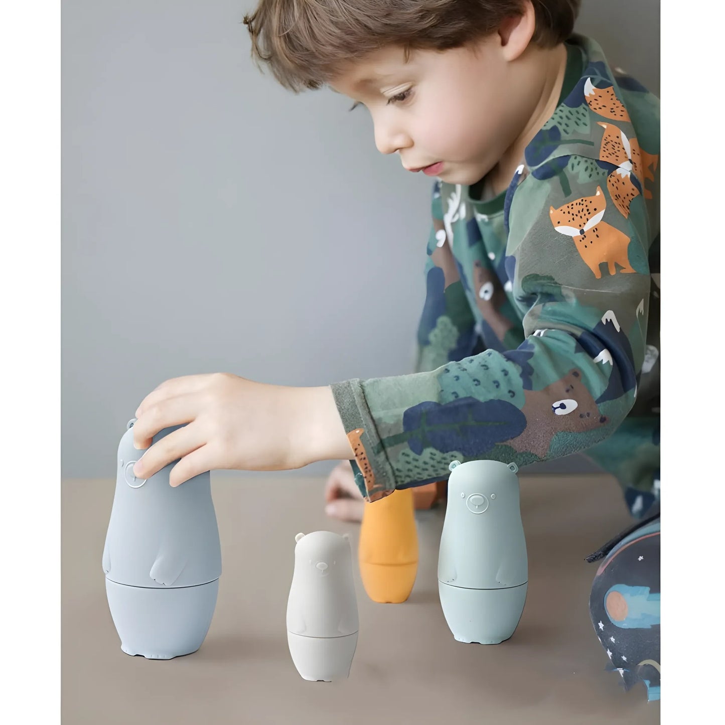 SiliconeNest – Muñecas apilables de silicona para fomentar la motricidad fina