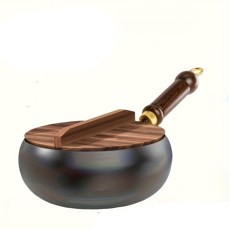 COOKVAULT – Heavy-Duty Cast Iron Skillet with Lid