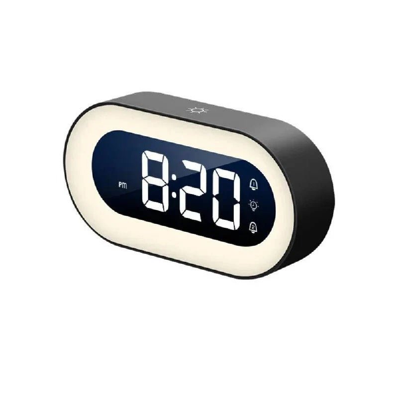 BRILTIME – Dimmable digital alarm clock with adjustable brightness and night light