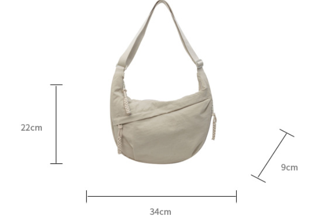 Bolsa diaria de nailon – Bolso bandolera estiloso para el día a día y el ocio