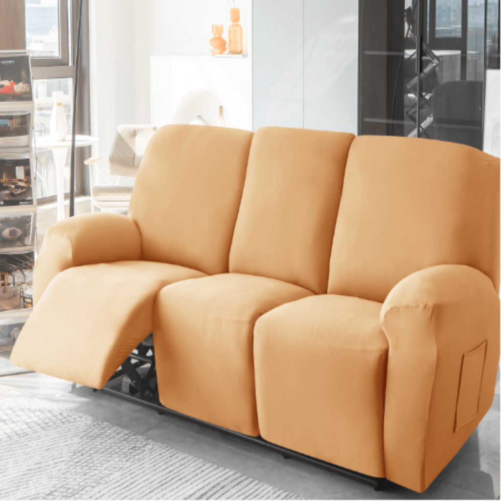 SOFTSEAT – 2-Seater Recliner Cover with Cup Holders, Thick & Durable