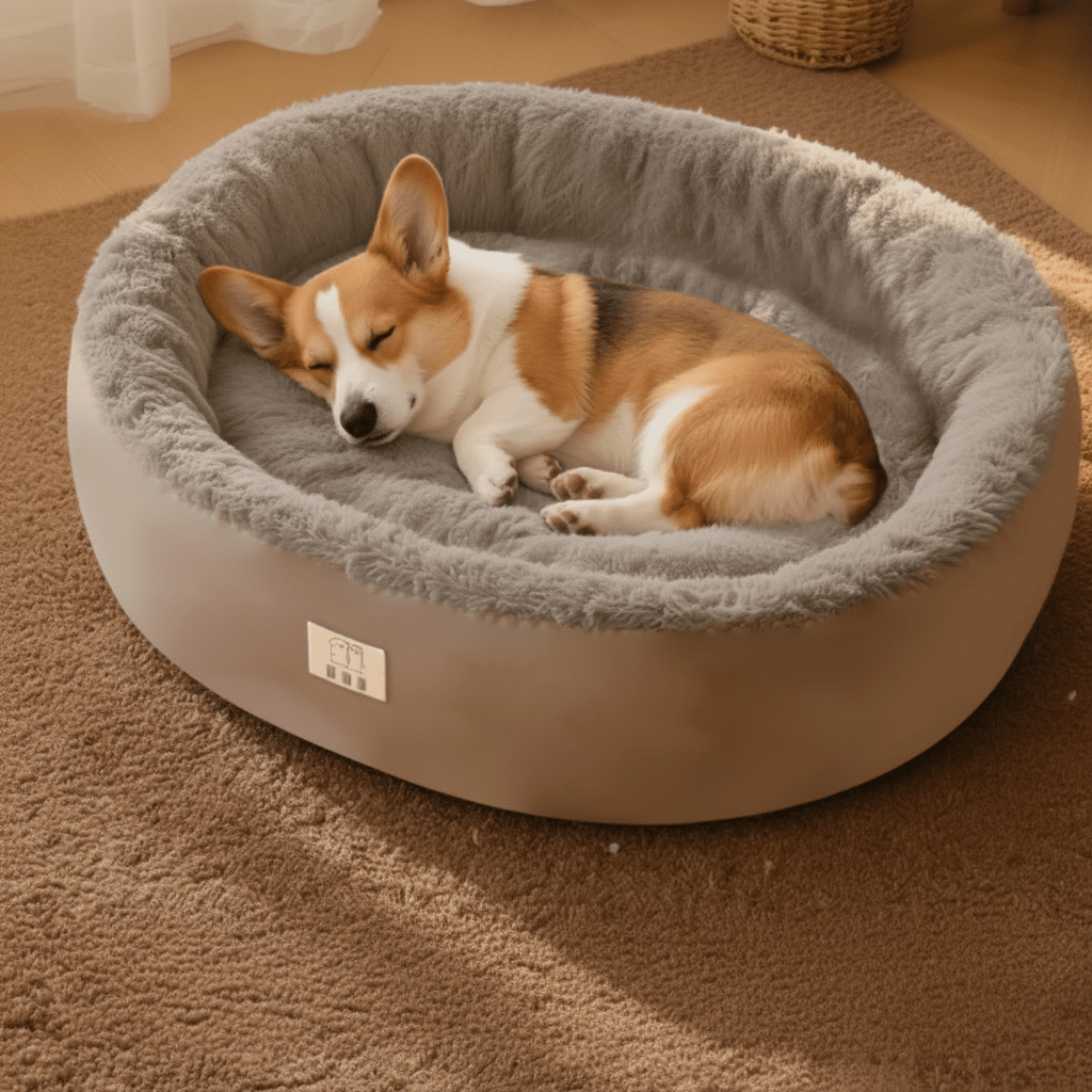 DREAMNEST – orthopedic donut dog bed made of Arctic fleece