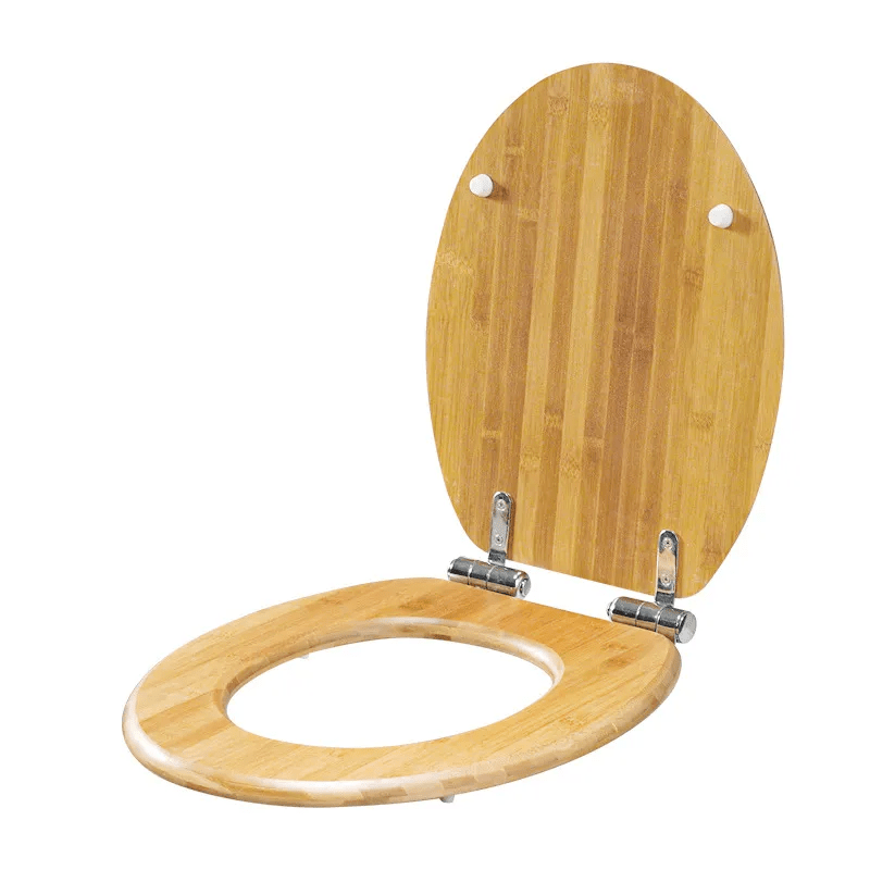 PLYREST – Elegant Plywood Toilet Seat with Soft-Close Function