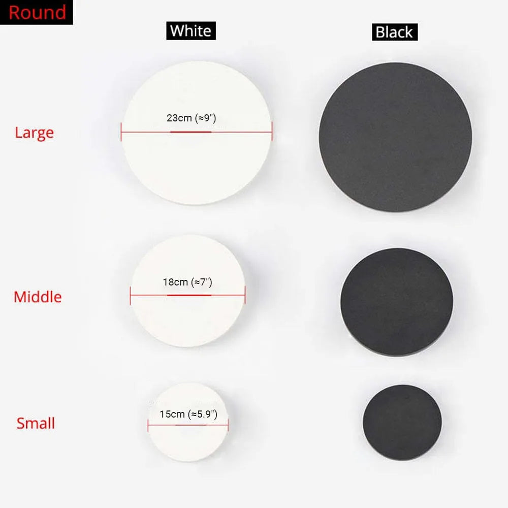 Orr Outdoor Wall Lamp - Minimalist LED wall light in round or square, IP65