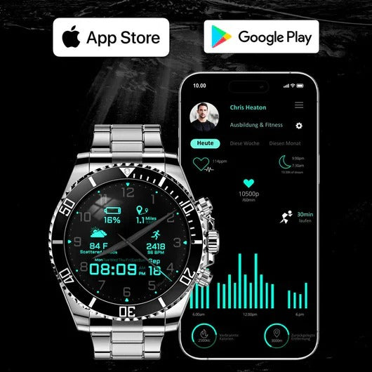 Nexos Pro – Taktische Smartwatch mit GPS & Gesundheitsüberwachung