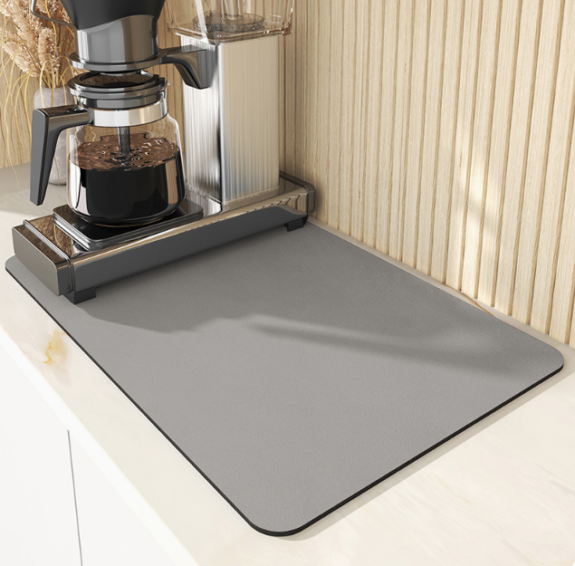 Küchenmatte Diatomit Hochsaugfähig 40x30 cm Pflegeleicht Hygienisch-3