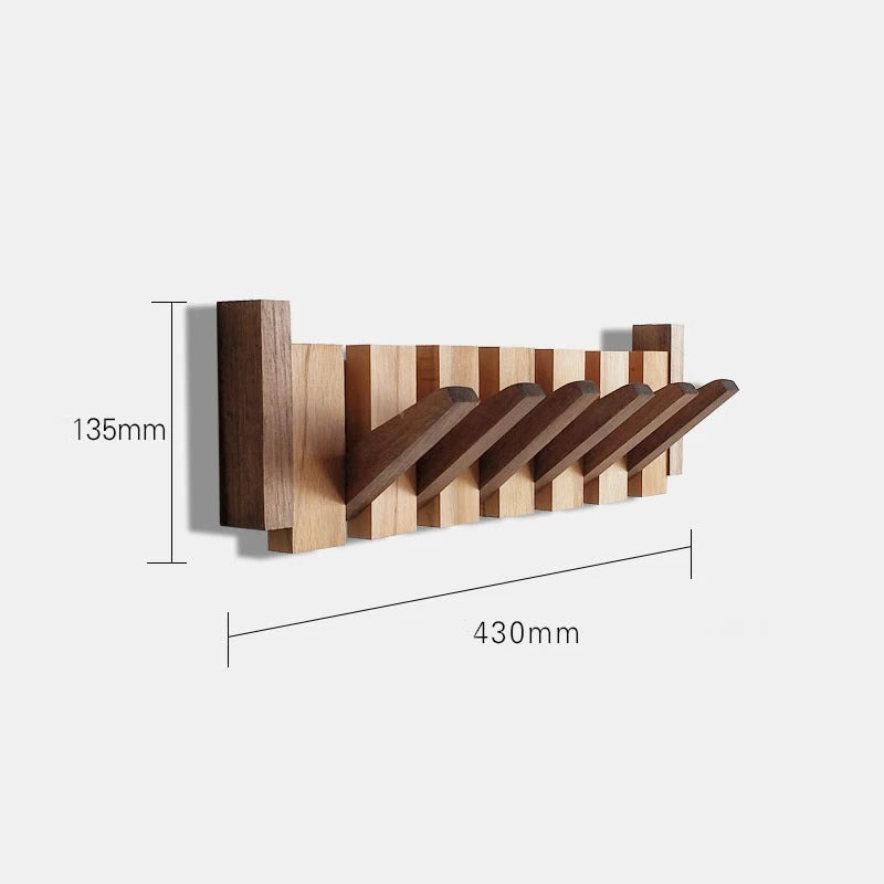 Gancho de pared de madera – Gancho plegable de madera para un orden con estilo