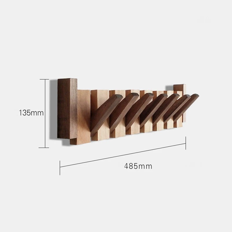 Gancho de pared de madera – Gancho plegable de madera para un orden con estilo