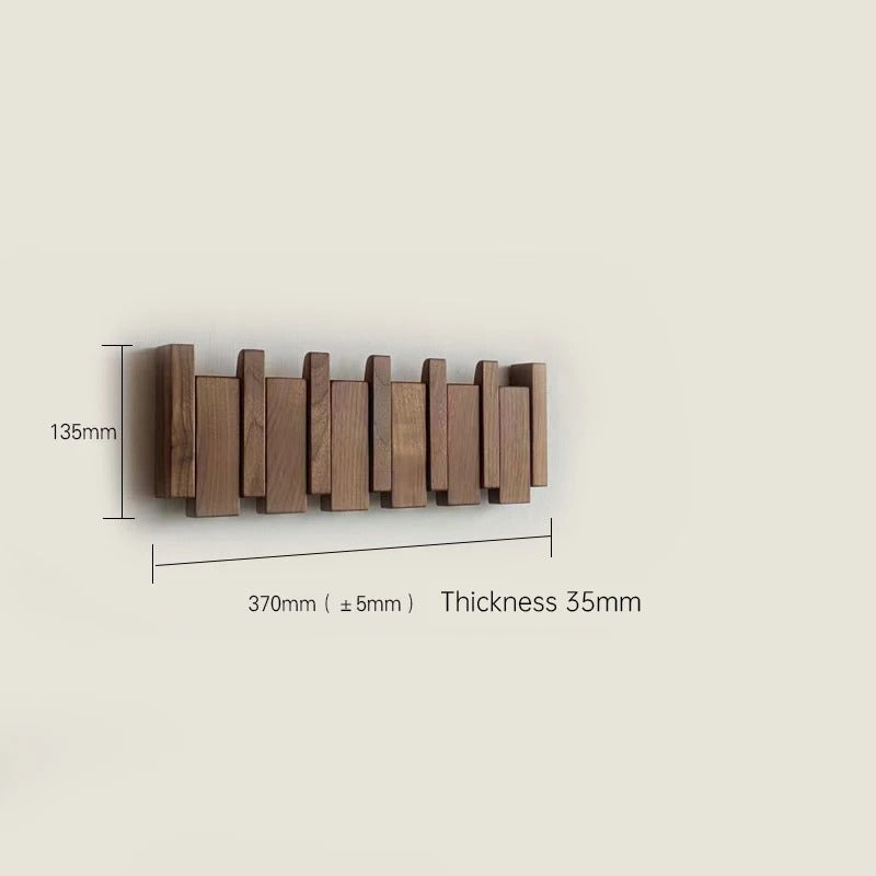 Gancho de pared de madera – Gancho plegable de madera para un orden con estilo