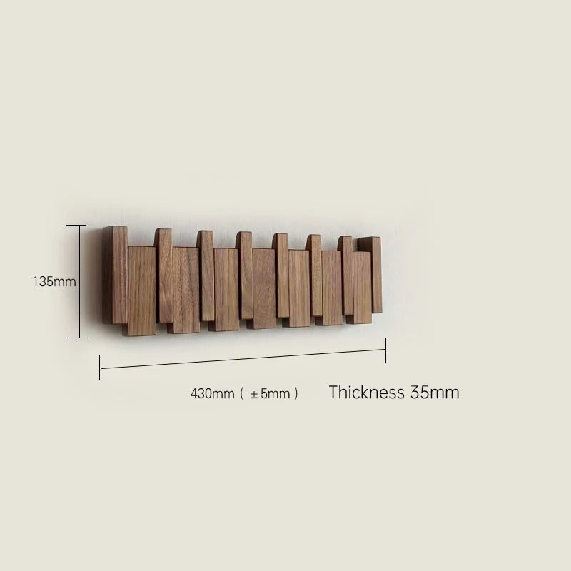 Gancho de pared de madera – Gancho plegable de madera para un orden con estilo