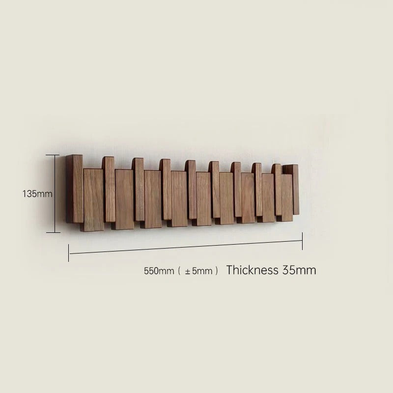 Gancho de pared de madera – Gancho plegable de madera para un orden con estilo