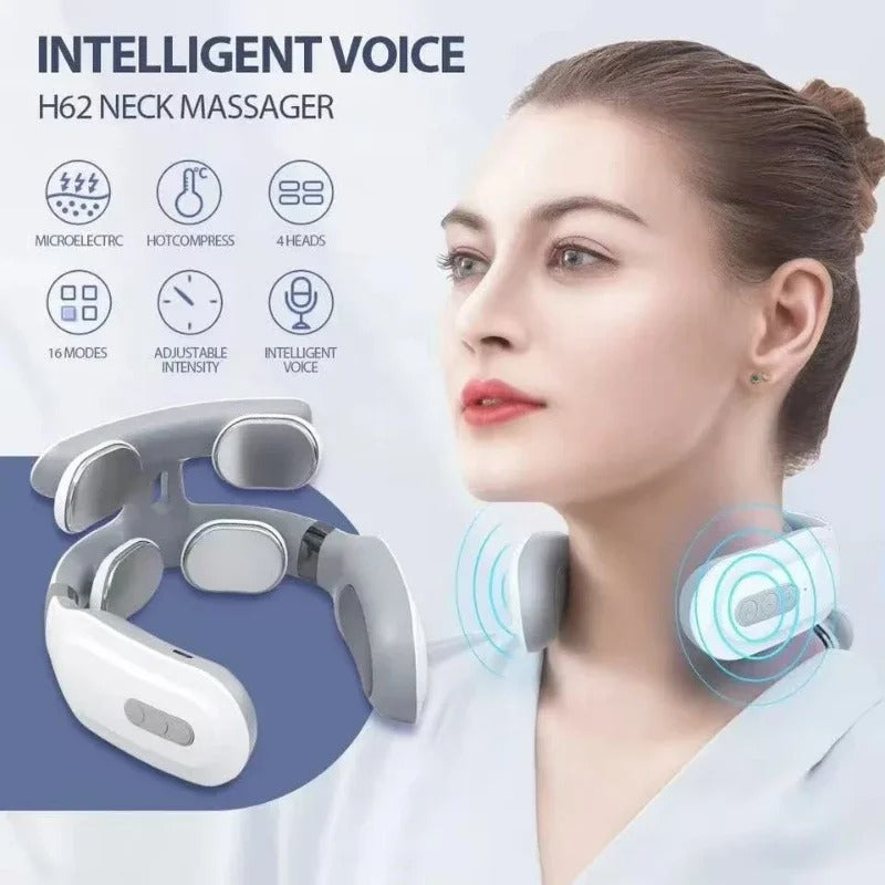 Luxe nek massager – 4-in-1 nek massager met warmte & vibratie