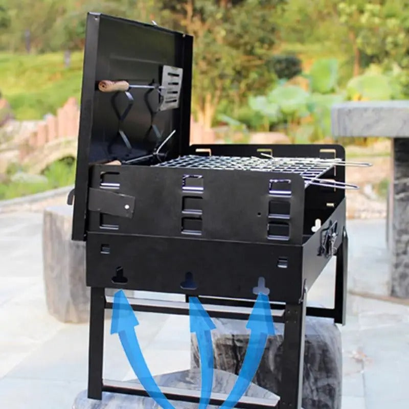 GrillMate Fold - Foldable steel garden barbecue for camping & garden