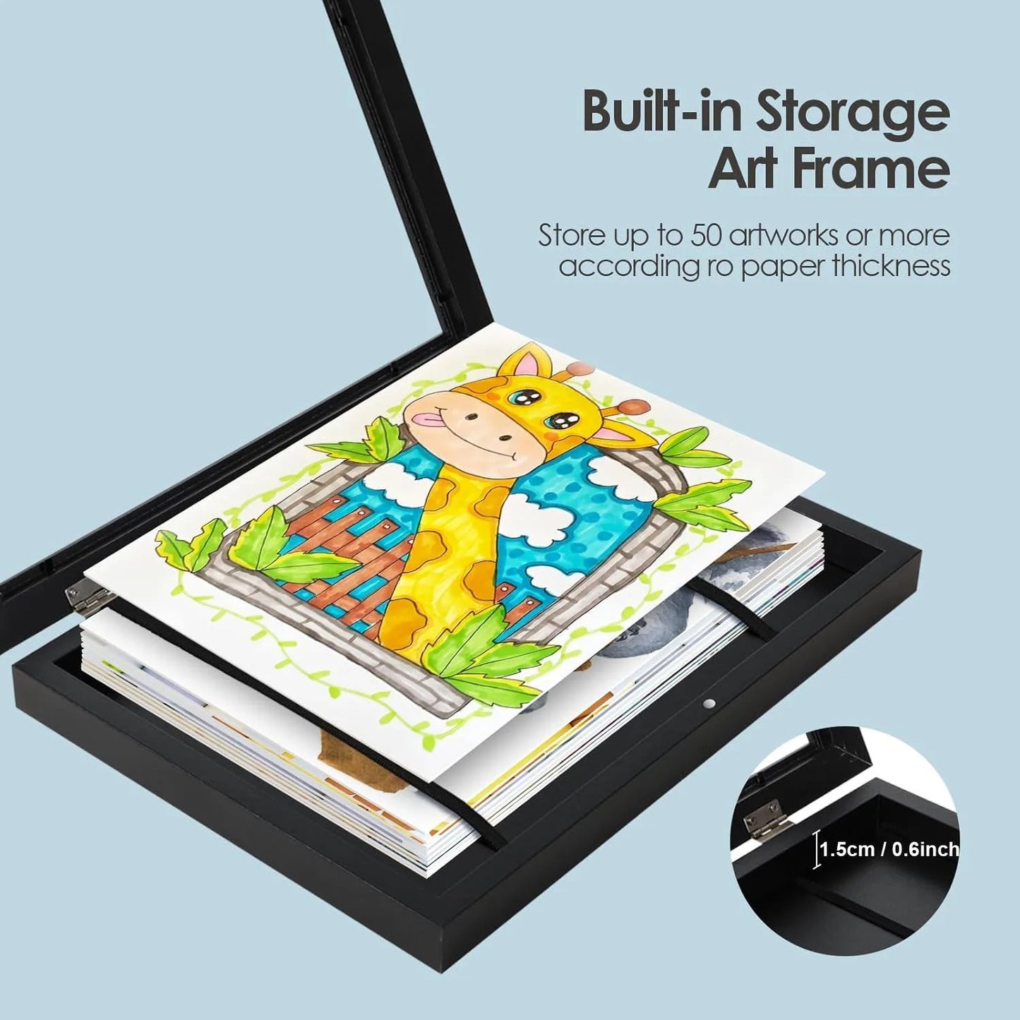 MemoryFrame - picture frame for storing and presenting children's art