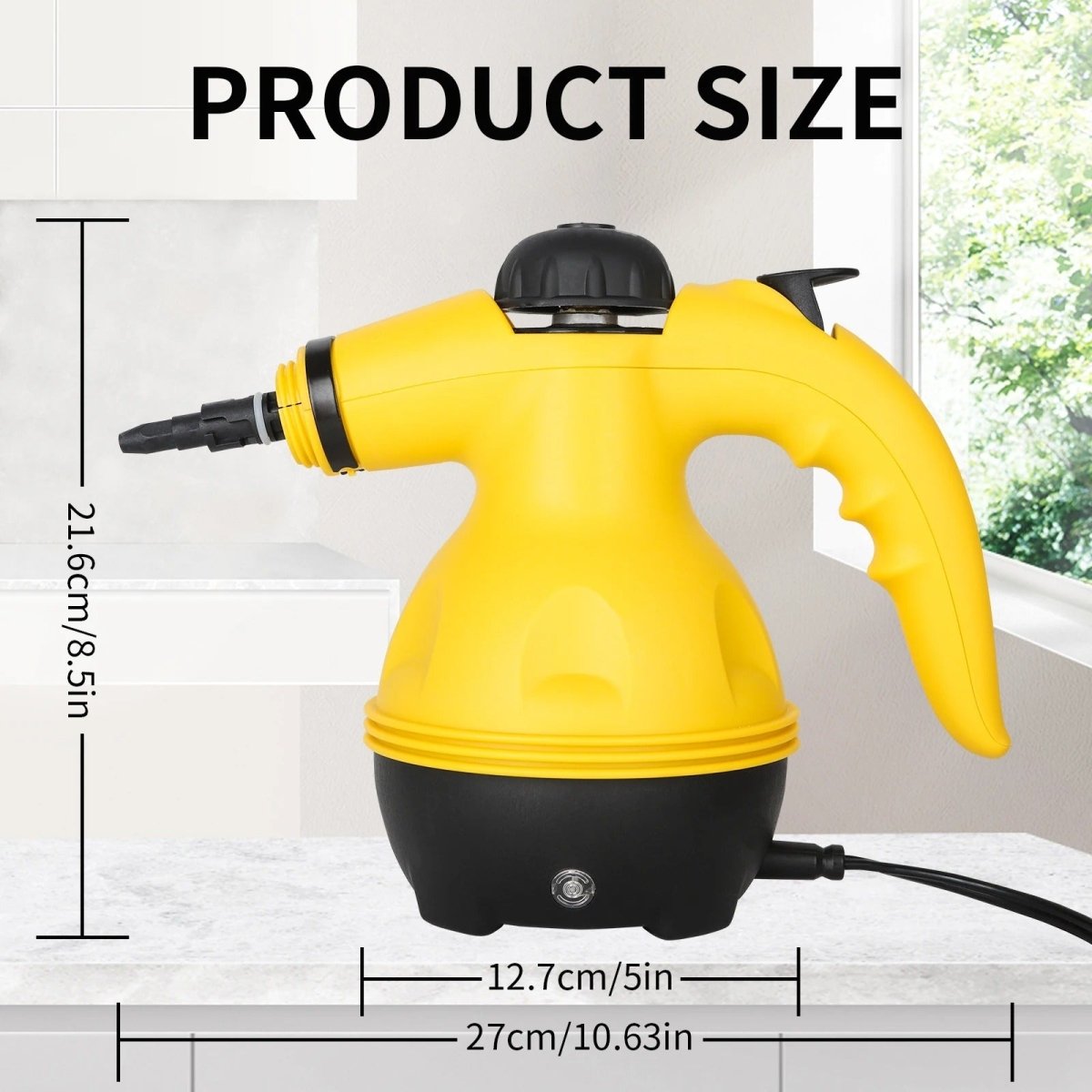 Multifunction Steam Cleaner - Nettoyeur à vapeur sans produits chimiques avec 8 accessoires pour la maison, les vêtements et les fenêtres
