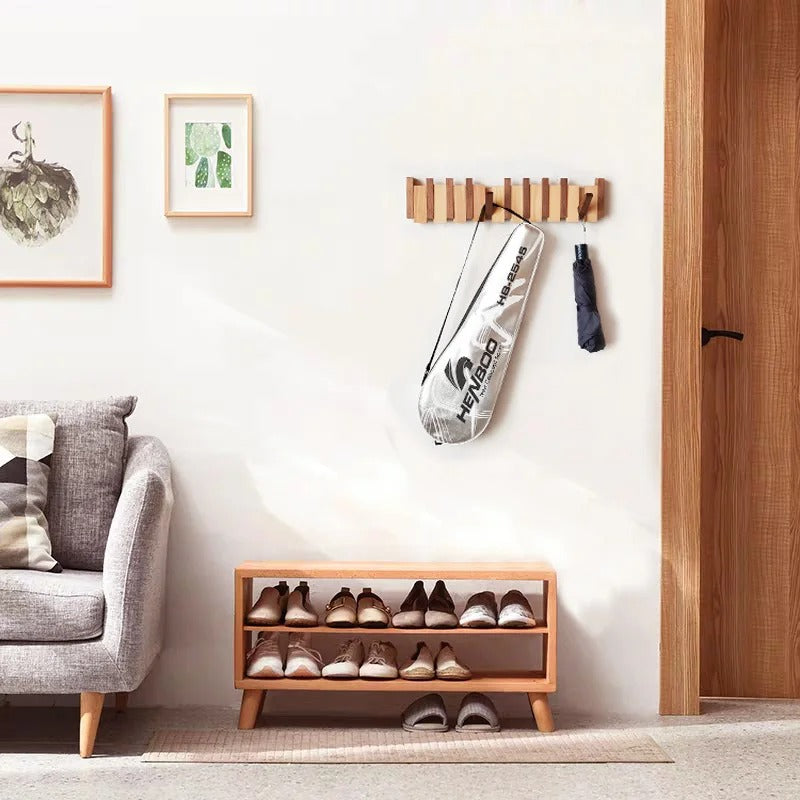 Gancho de pared de madera – Gancho plegable de madera para un orden con estilo