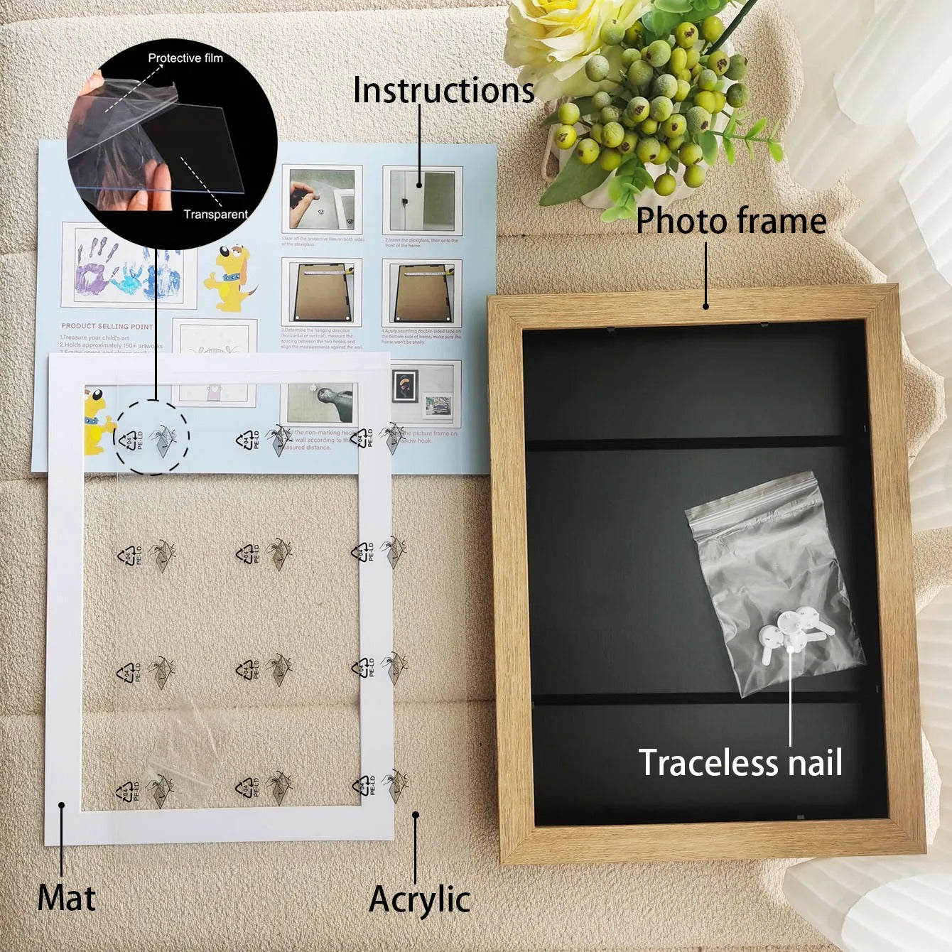 MemoryFrame - picture frame for storing and presenting children's art