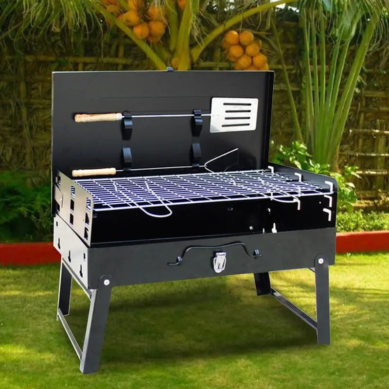 GrillMate Fold - Foldable steel garden barbecue for camping & garden
