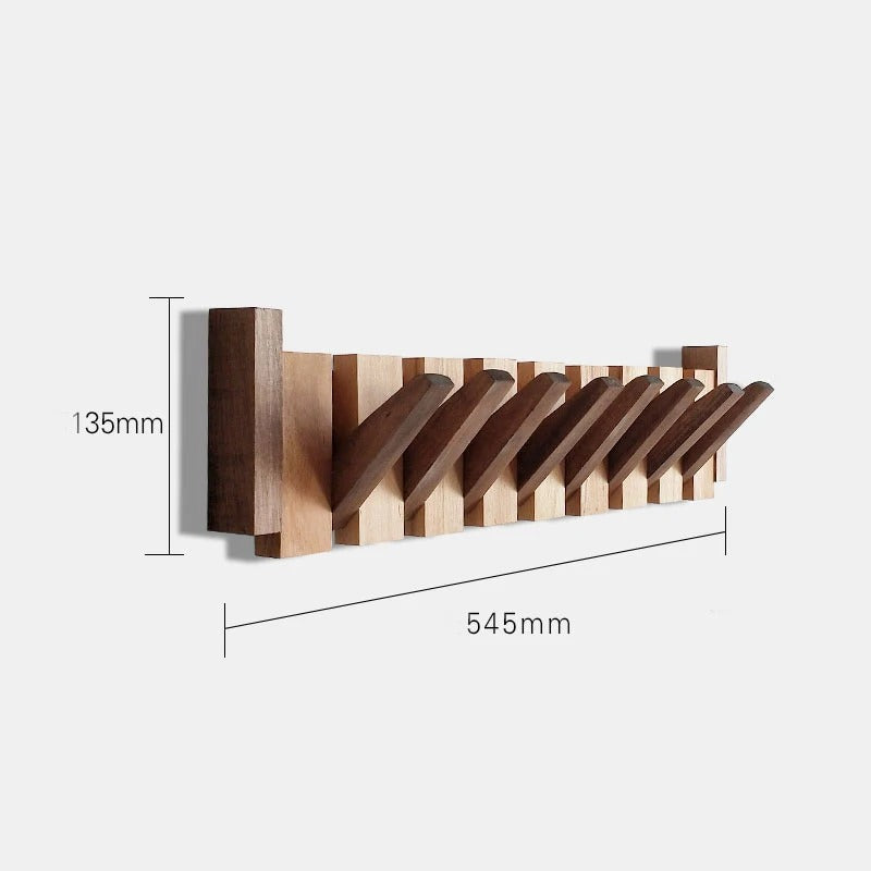 Gancho de pared de madera – Gancho plegable de madera para un orden con estilo