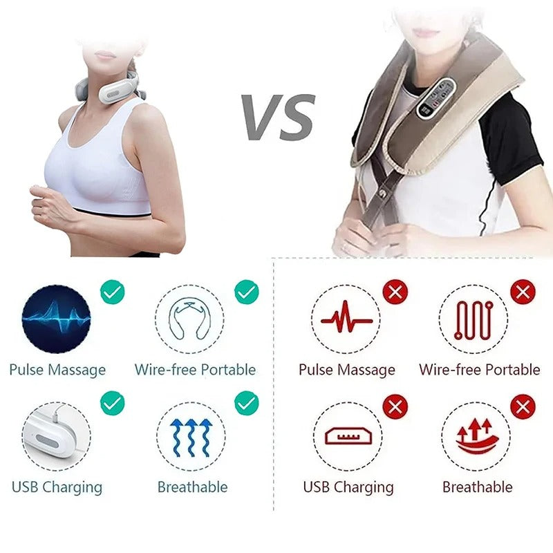 Luxe nek massager – 4-in-1 nek massager met warmte & vibratie