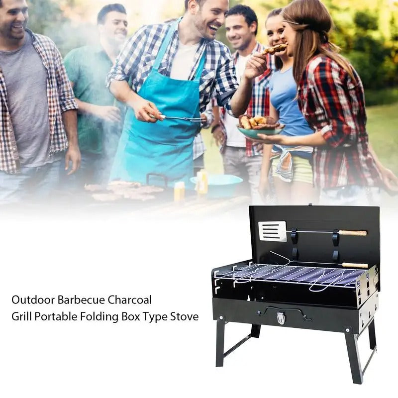 GrillMate Fold - Foldable steel garden barbecue for camping & garden