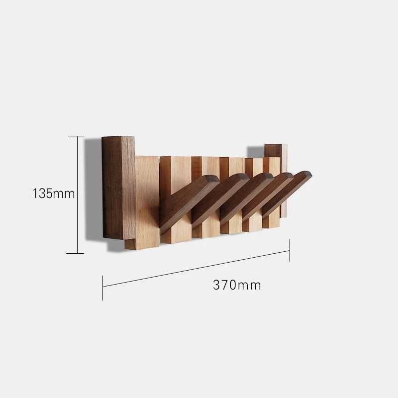 Gancho de pared de madera – Gancho plegable de madera para un orden con estilo