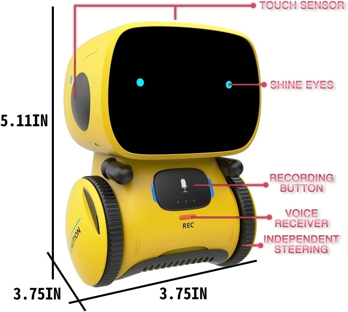 GrooveBot Mini - Interactive dance robot with voice and sound functions