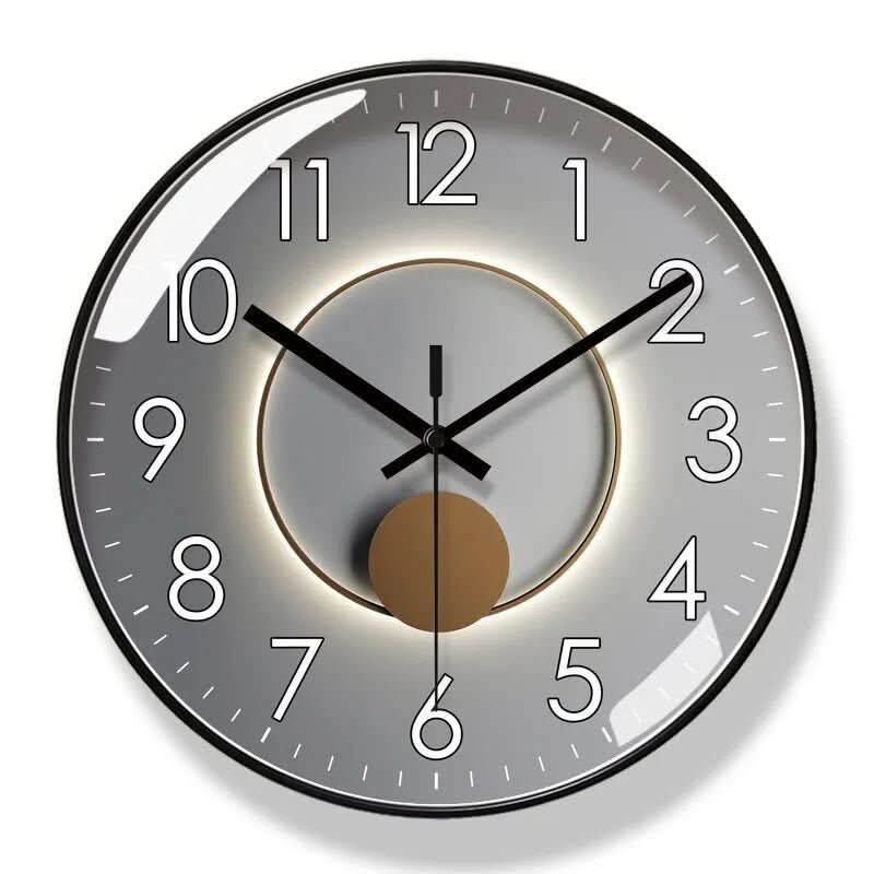 Variant image for Moderne Wanduhr Schwarz Im Nordischen Stil-10