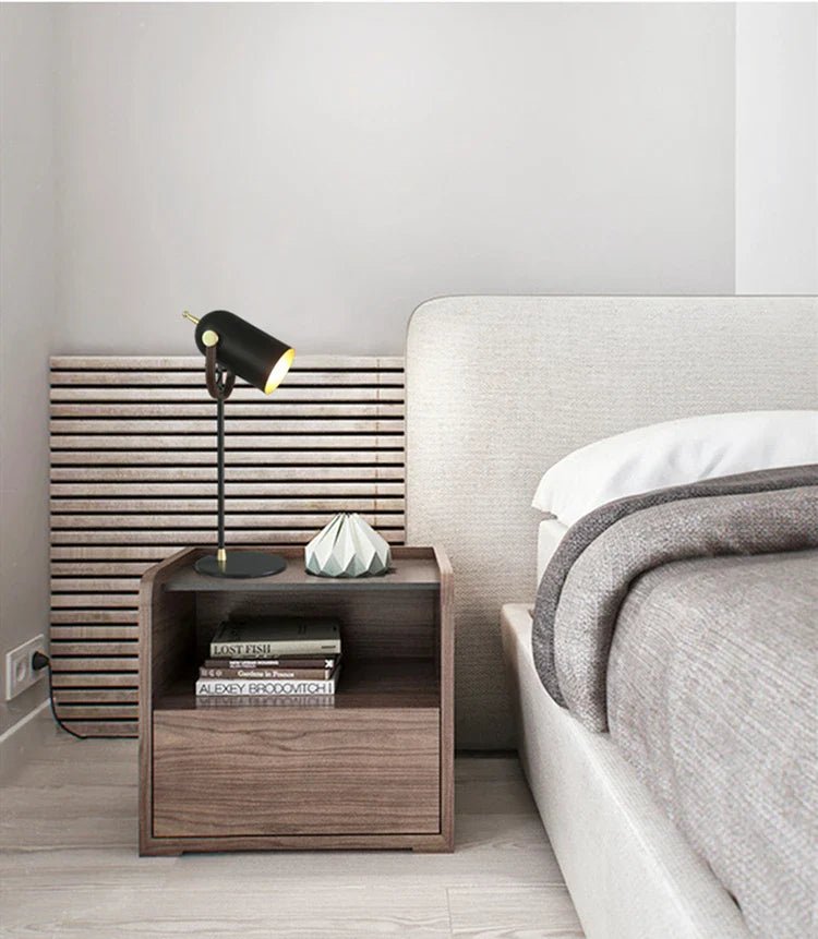 GLOVANCE – Moderne Metall-Tischlampe mit E27 LED für Lesen & Ambient Light