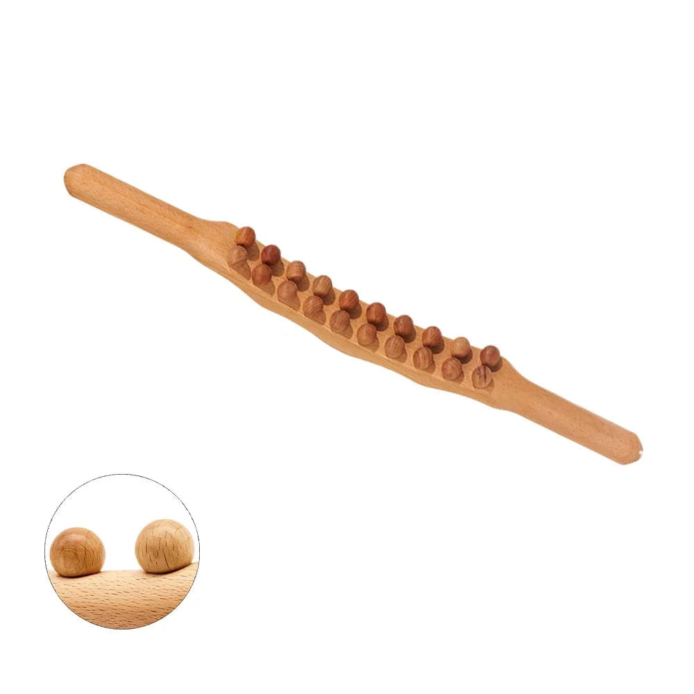 WoodEase Pro - Bastone da massaggio Gua Sha per un rilassamento muscolare mirato e una migliore circolazione sanguigna