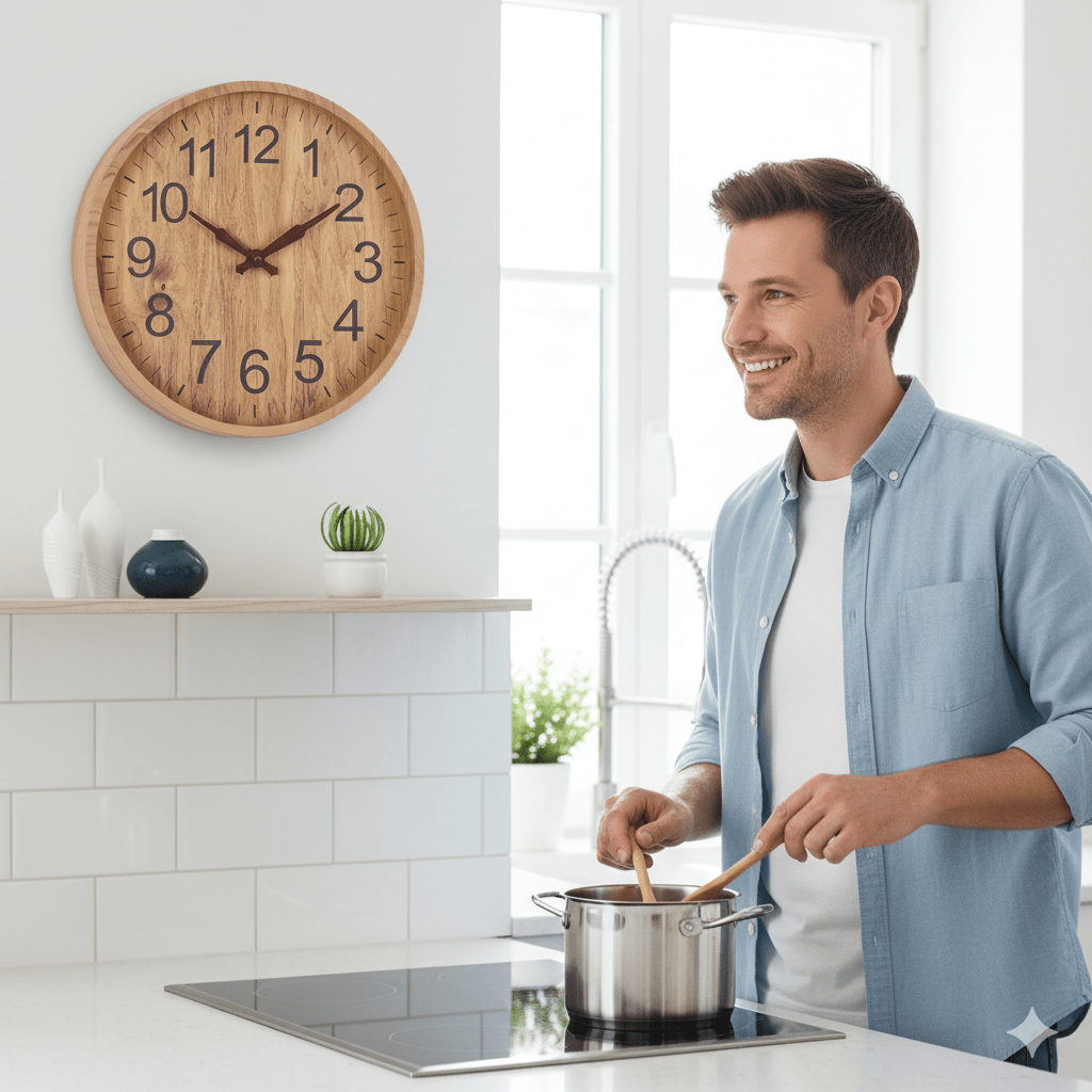 Holzuhr – Natürlicher Charme für Ihr Zuhause – 30 cm, leise und stilvoll