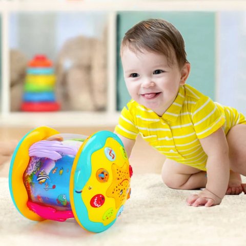 Tunlledrum - Magische Babyspielzeugtrommel mit Licht und Klang-6
