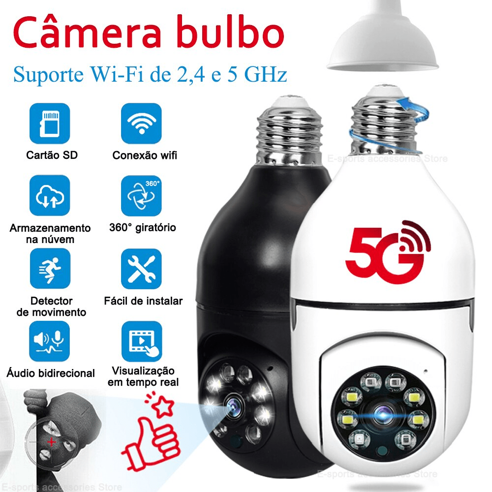 Intelligente beveiligingscamera met 360° bewaking en wifi-functie