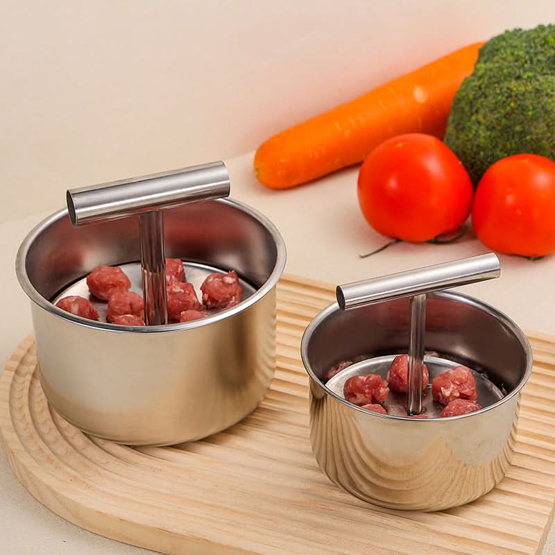 Edelstahl Fleischbällchenform – Ergonomische Küchenhilfe für gleichmäßige Fleischbällchen-3