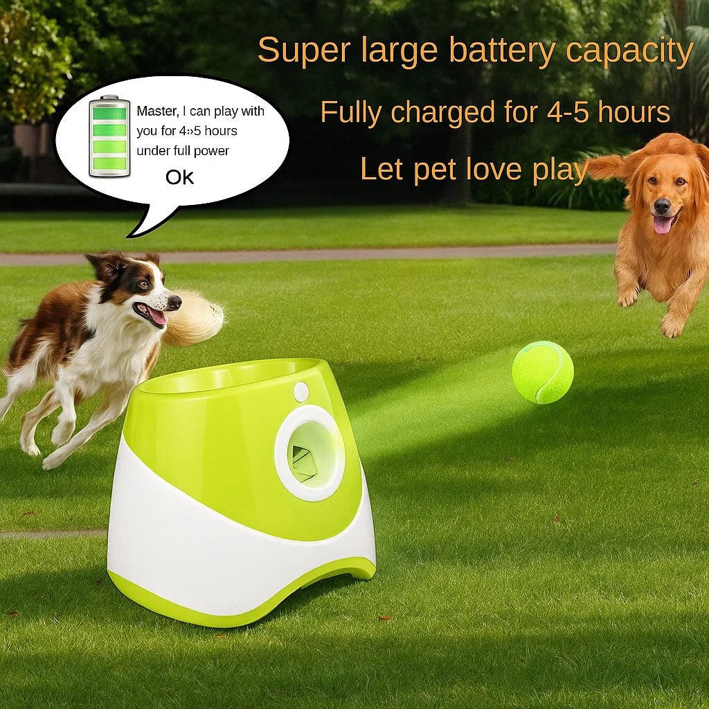 PlayFetch Automatischer Ballwerfer – Wiederaufladbares Hundespielzeug