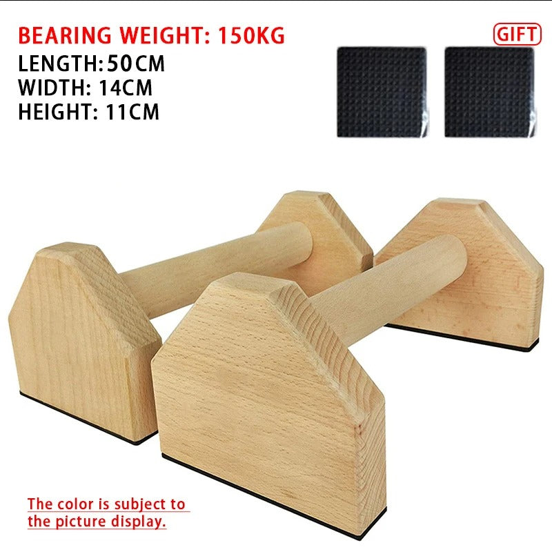 Barras de potencia para calistenia – Barras de madera para flexiones para un entrenamiento de calistenia estable