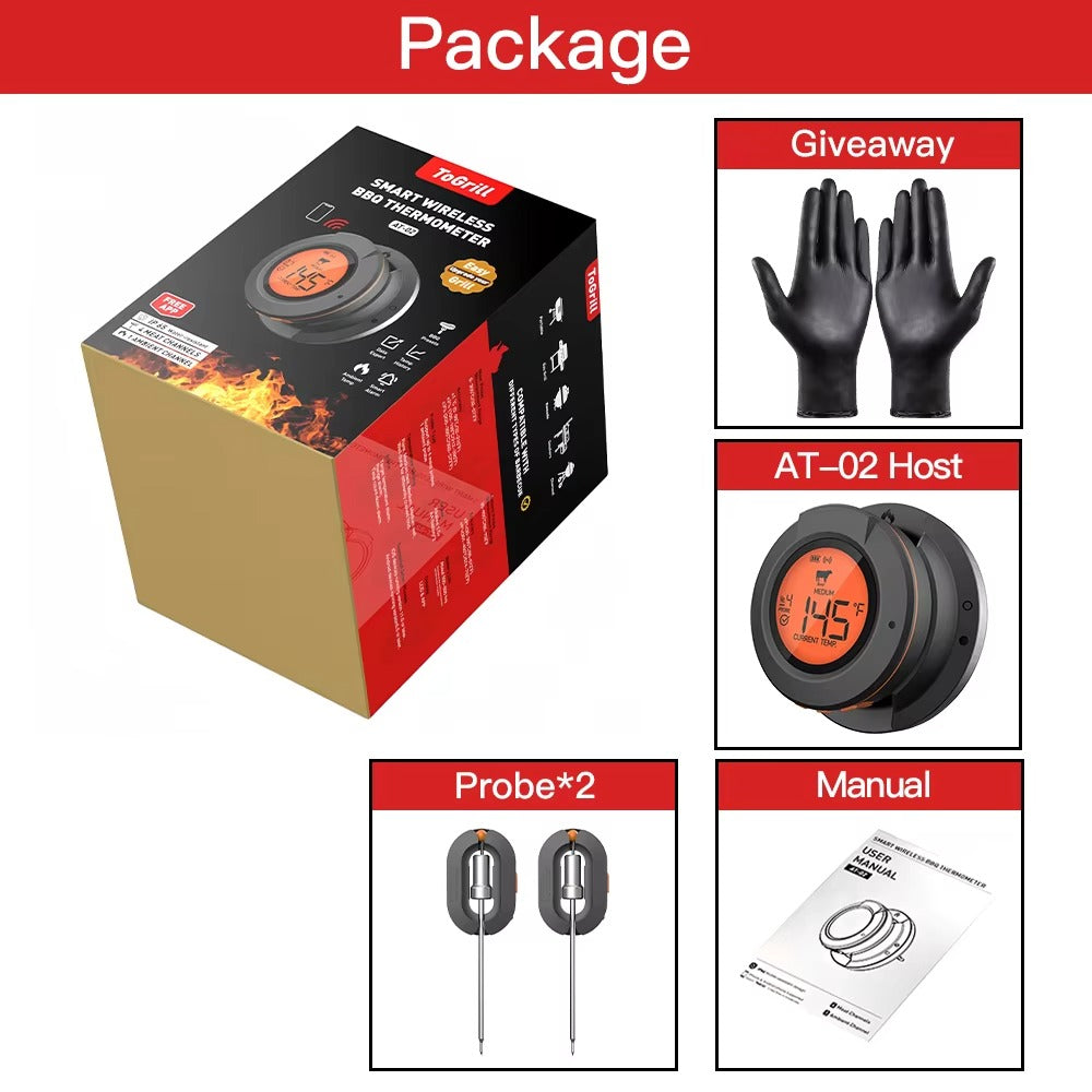 EcoTemp Pro - Cordless meat thermometer for BBQ & grill