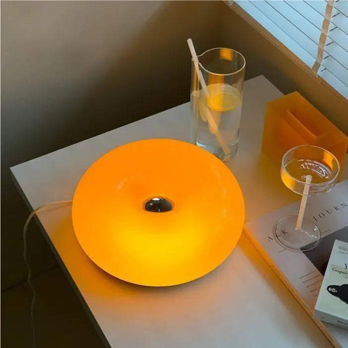 Moderne LED Tischlampe – Dimmbar in Donut-Form für Stilvolle Beleuchtung-2