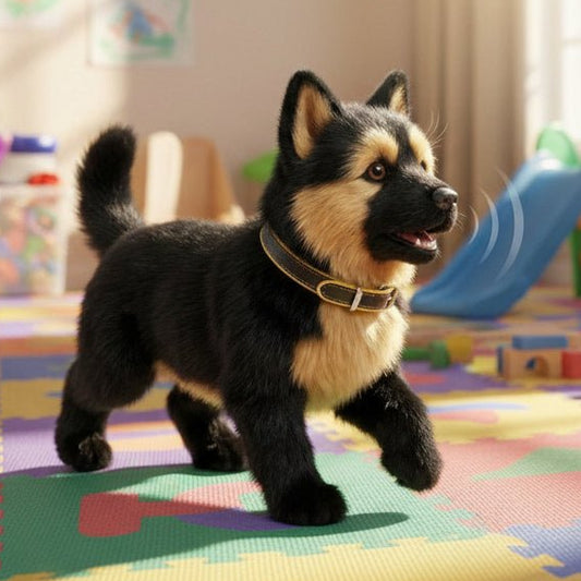 PUPPORA – Peluche para perros acogedor con apariencia realista
