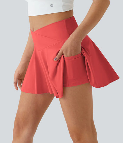 SOFTLYZERO - Airy tennis skirt with integrated shorts & UPF50+ protection