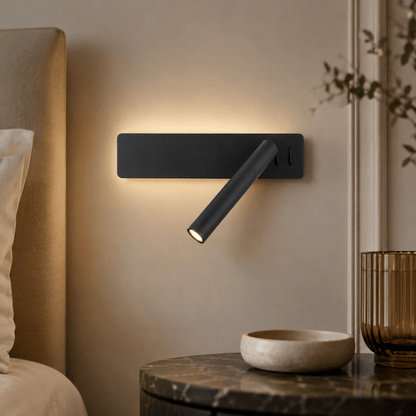 GLOWSPIN – Lampe LED rotative pour un éclairage flexible du lit et de la lecture