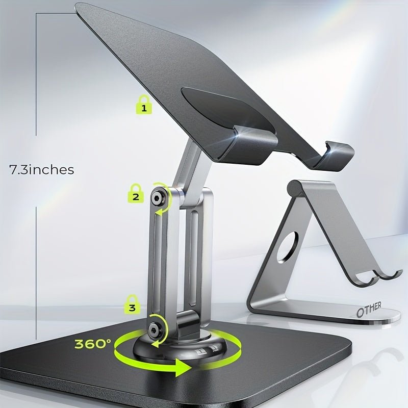 FLEXIHUB – Adjustable Tablet Stand with 360° Rotation for Universal Use
