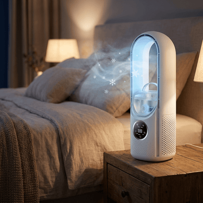 BREEZA Nova – Quiet bladeless air cooler for restful nights