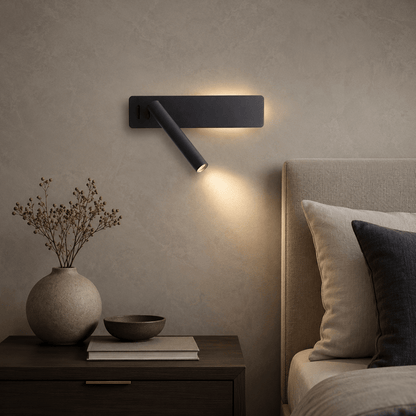 GLOWSPIN – Lampe LED rotative pour un éclairage flexible du lit et de la lecture