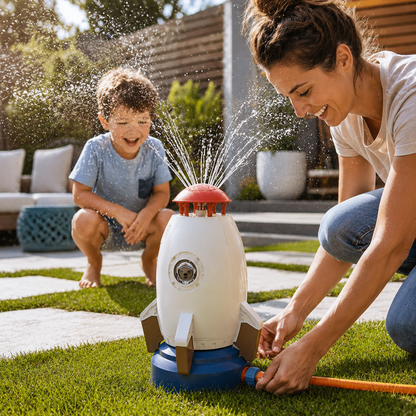 Plaisir de jets d'eau pour enfants – amusement aquatique rotatif à 360° pour les enfants en été