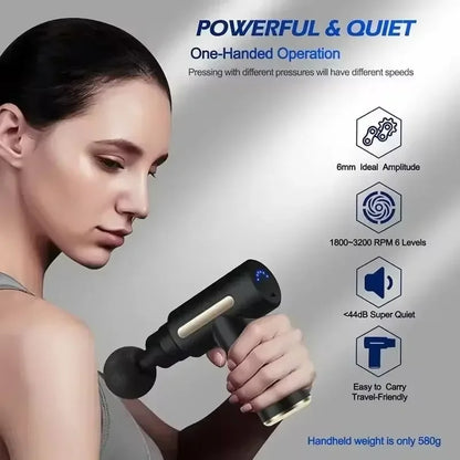 Promasage Pistola de Masaje – Pistola de Masaje para Relajación Muscular y Regeneración
