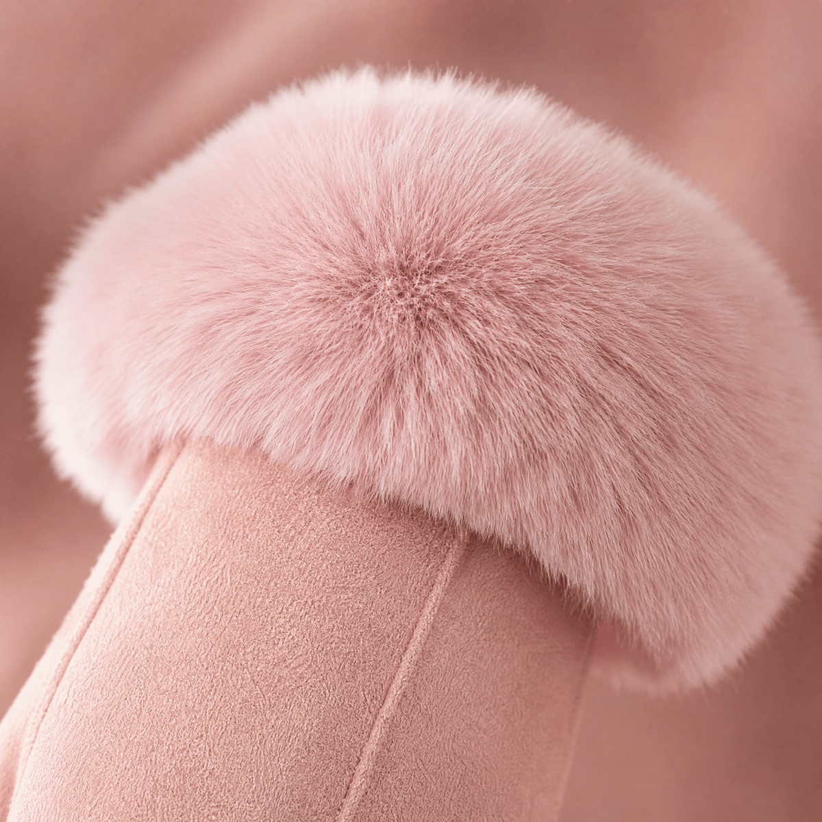 FURVENA – Damen-Winterhandschuhe mit flauschigem Kunstfellbündchen