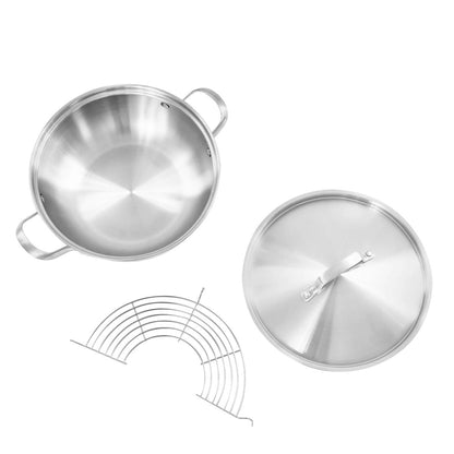 SmartBoil – Casserole universelle en acier inoxydable avec couvercle pour tous types de cuisinières